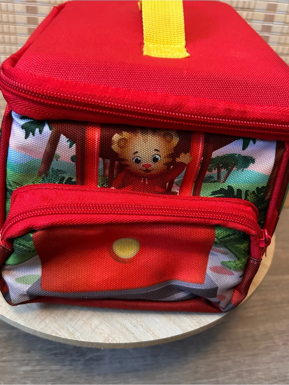 Daniel Tiger Trolley Shaped Lunchbox Reusable Tote Bag Mesh Pocket RARE HTF